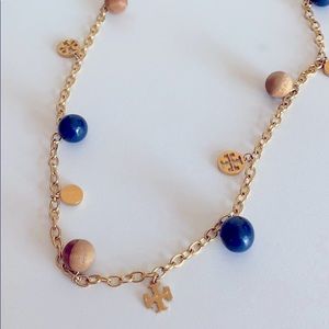 Tory Burch Gold Charm Necklace